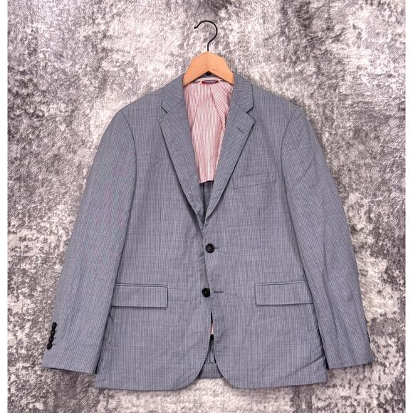 Brooks Brothers Red Fleece Blazer 40 Short Mens Wool Houndstooth Sport Coat - Picture 1 of 12